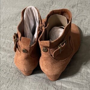 Alex Marie Brown Suede Ankle Boots